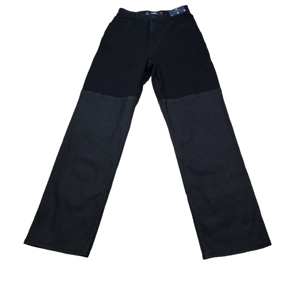 Hollister Half Coated Ultra High Rise Dad Jeans Black Size 3 26 x 31 26x31